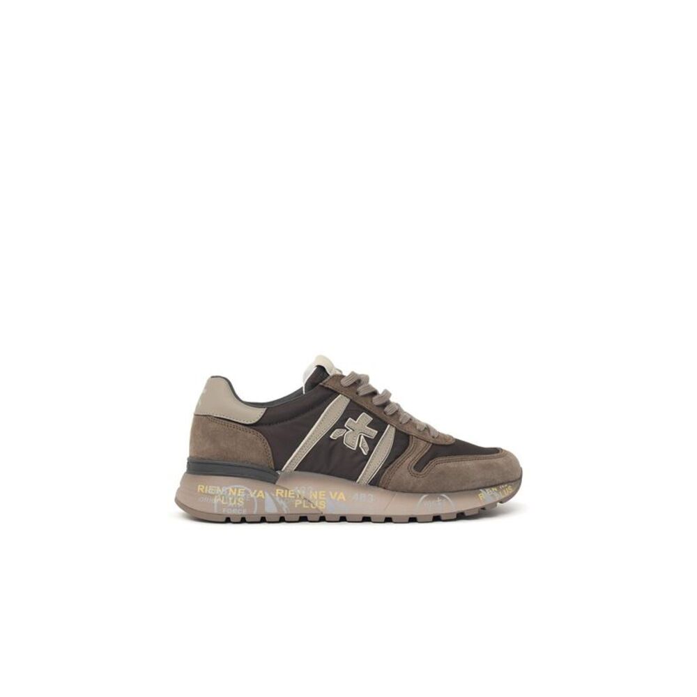 Premiata 'Lander 8410' Brown Suede Sneakers Men